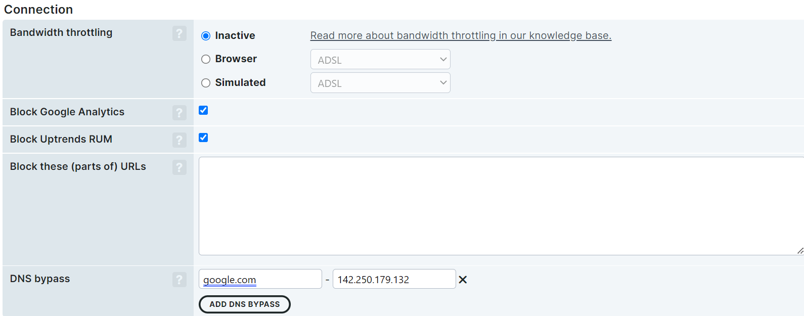 DNS bypass